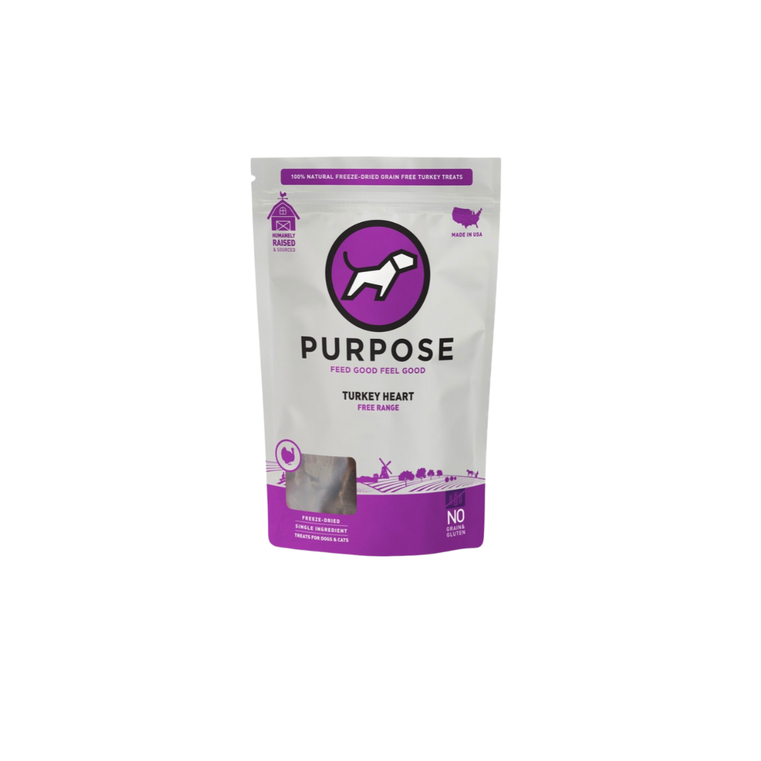 Purpose- 火雞心單一蛋白凍乾生肉小食